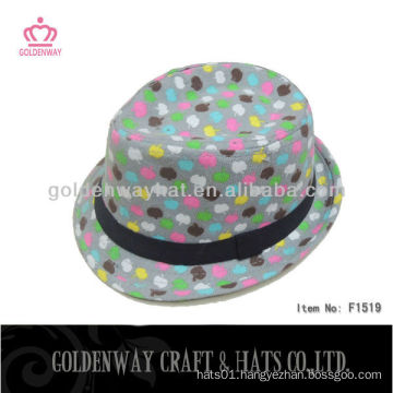 custom colorful fedora hats kids design